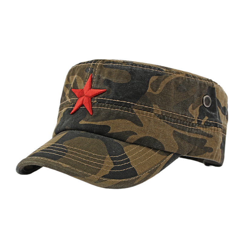 Dad Hat Cotton - Мужская камуфляжная бейсболка с плоским верхом,