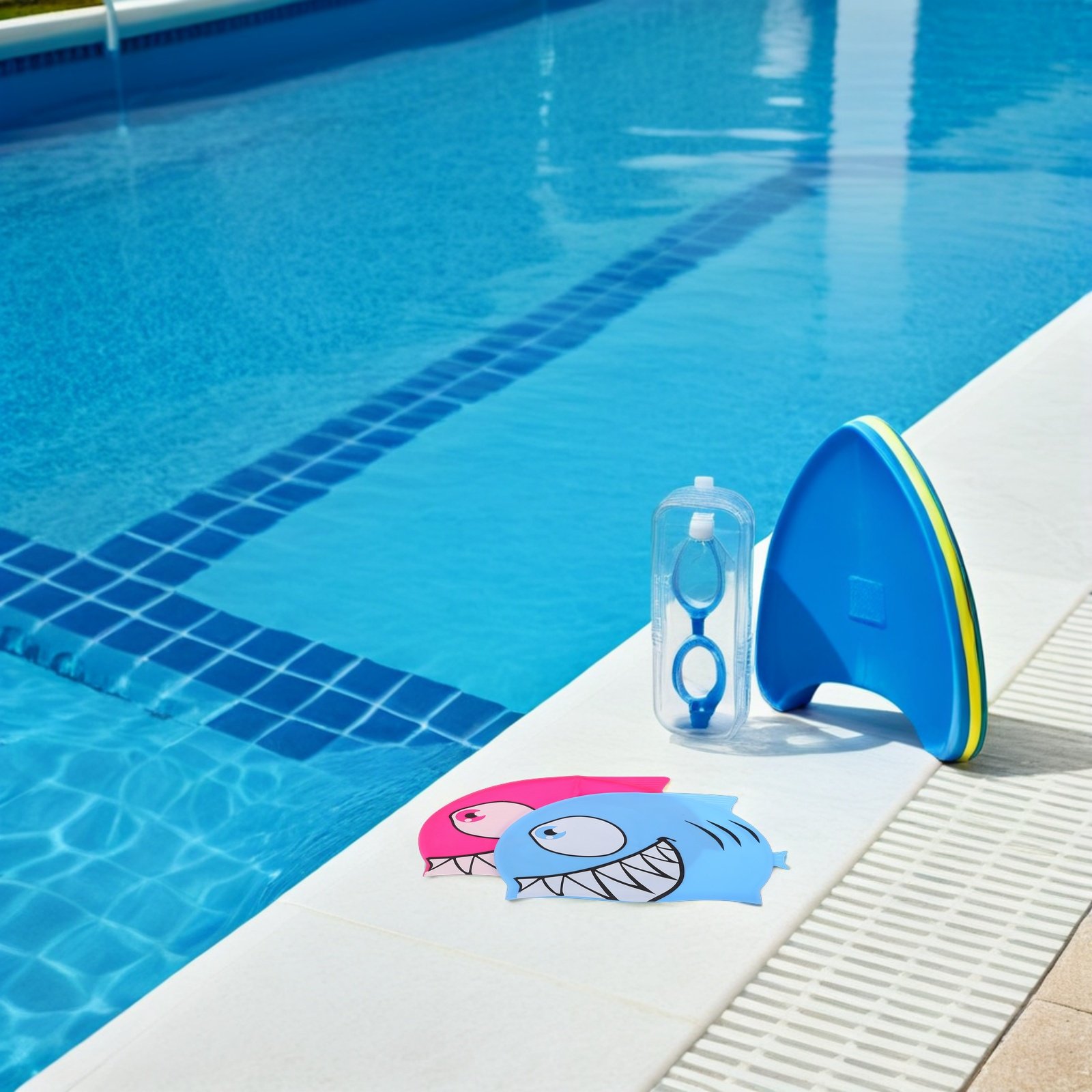 Swim Hat Silicone - 2 шт. Детские силиконовые шапочки для