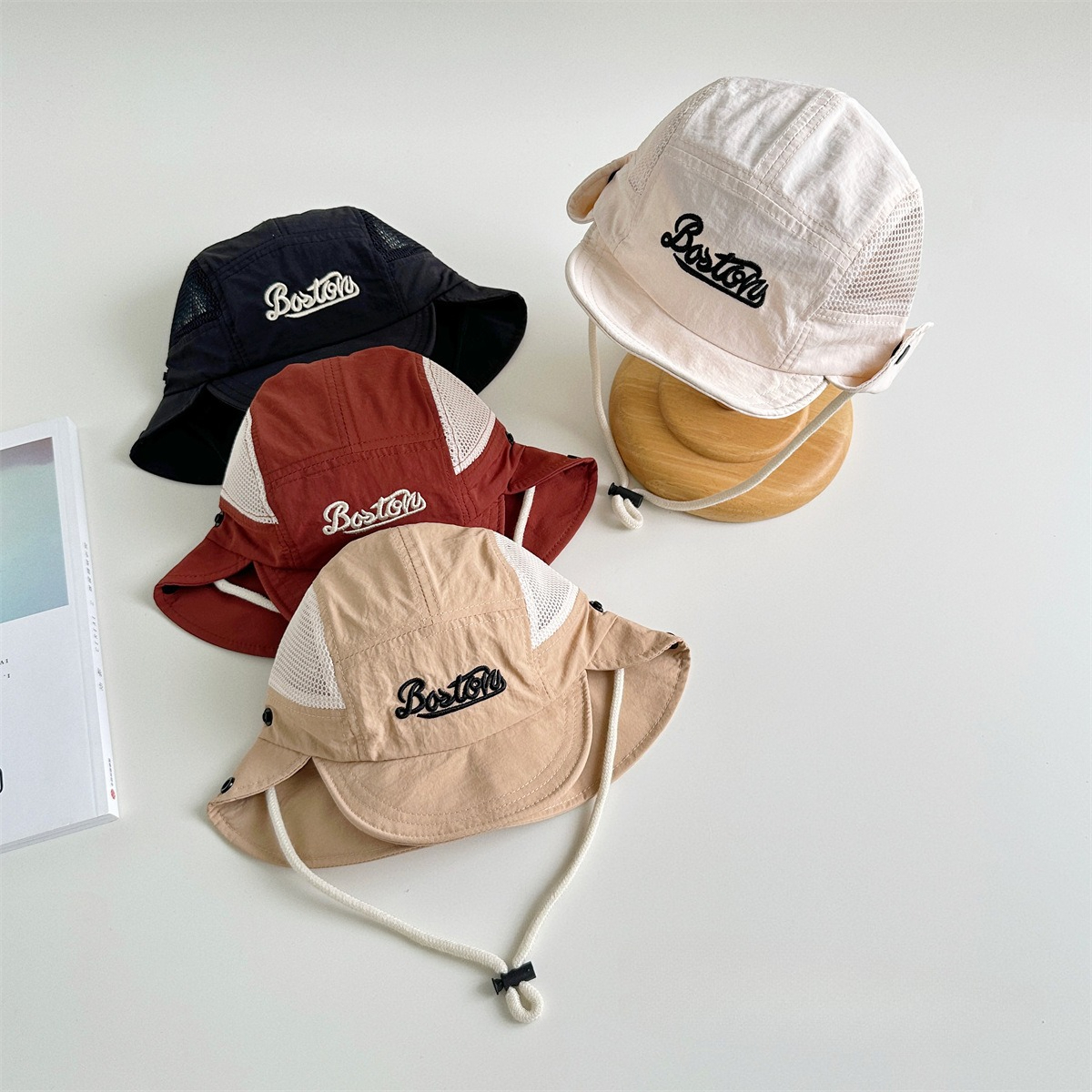 Bucket Hat Cotton - Детская летняя панама с вышивкой, дышащая