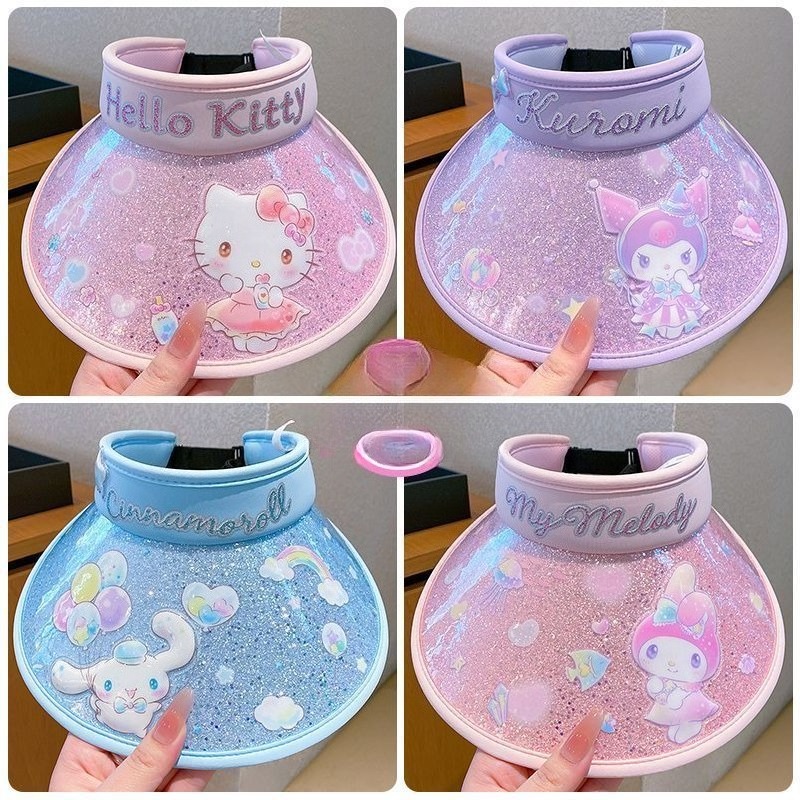 Sun Hat Wide Brim - Милая кепка-козырек Sanrio Cinnamoroll, солнцезащитная шляпа
