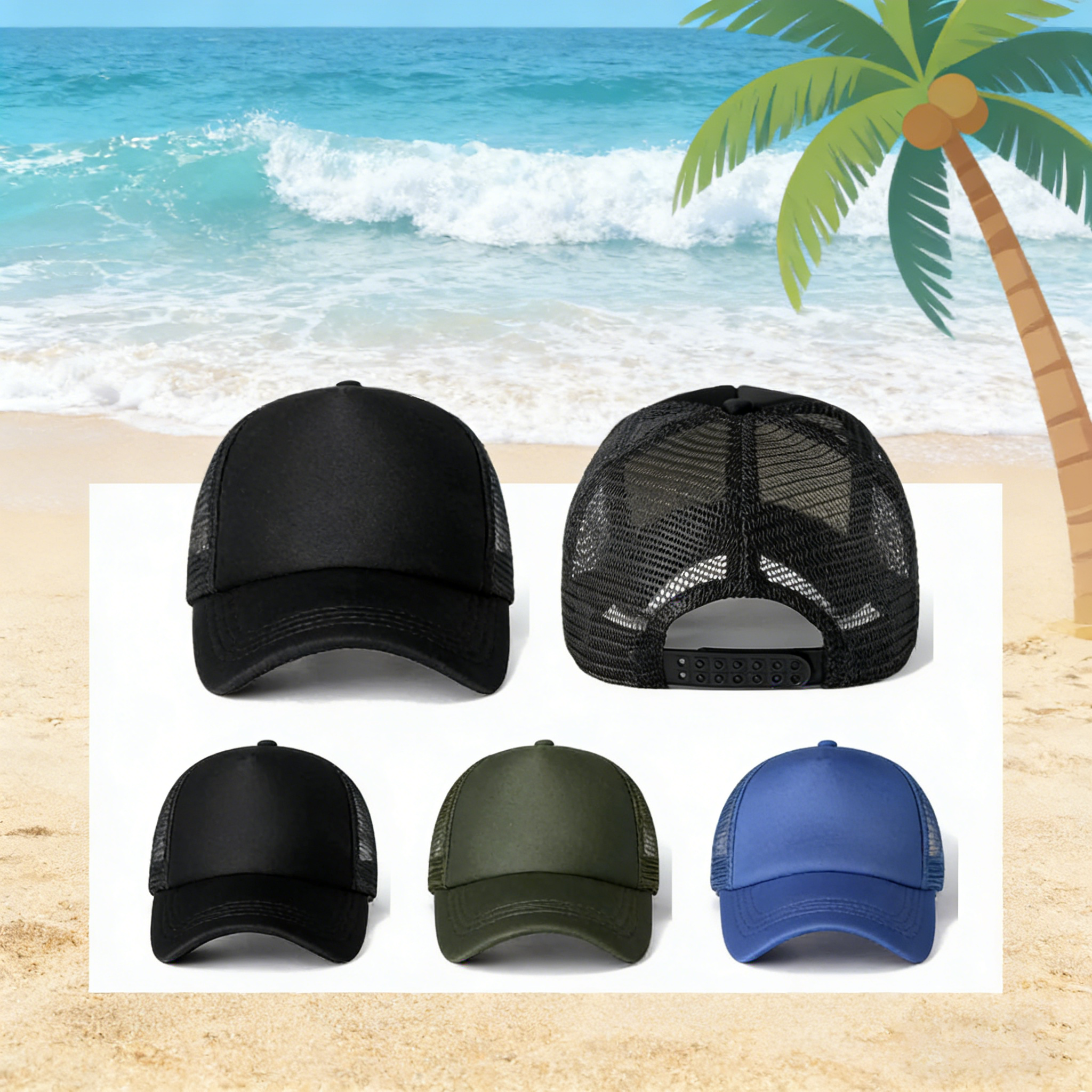 Trucker Cap Mesh - Новая модель 2026 года: Унисекс кепка-бейсболка