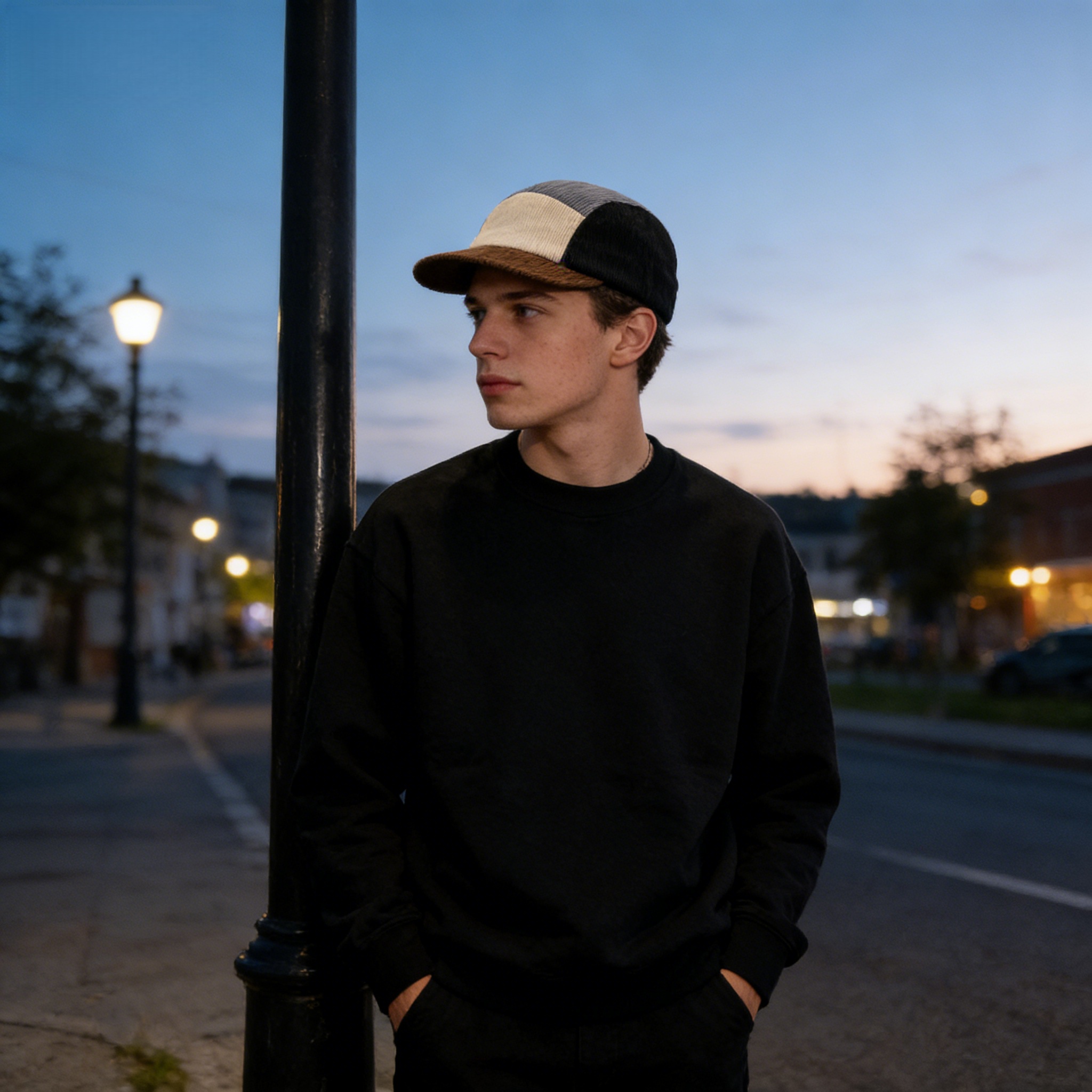 Corduroy Cap 5 Panel - Унисекс винтажная кепка-пятипанелька из вельвета с