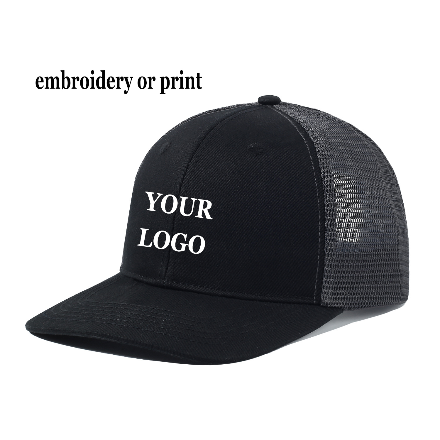 Trucker Cap Mesh - Спортивная кепка Snapback с логотипом на