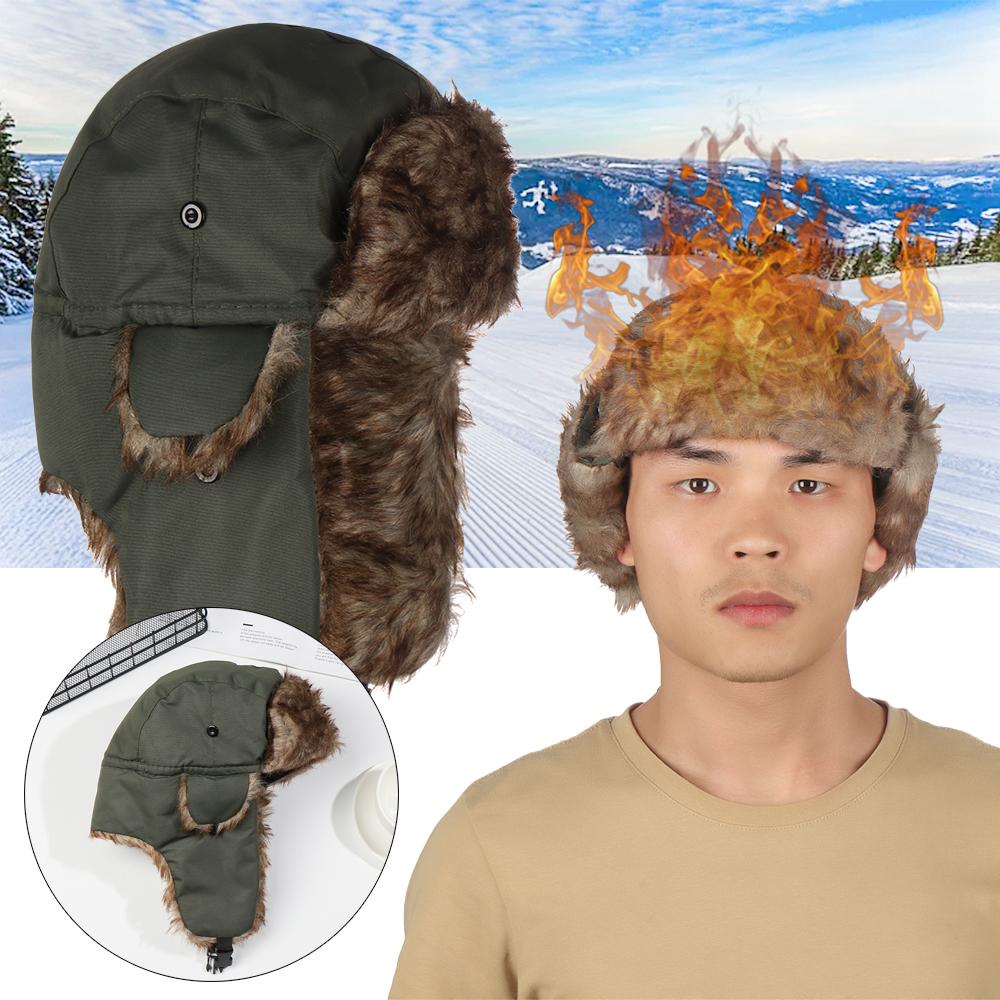 Trapper Hat Ear Flap - Теплая зимняя шапка-ушанка с ушками, лыжная