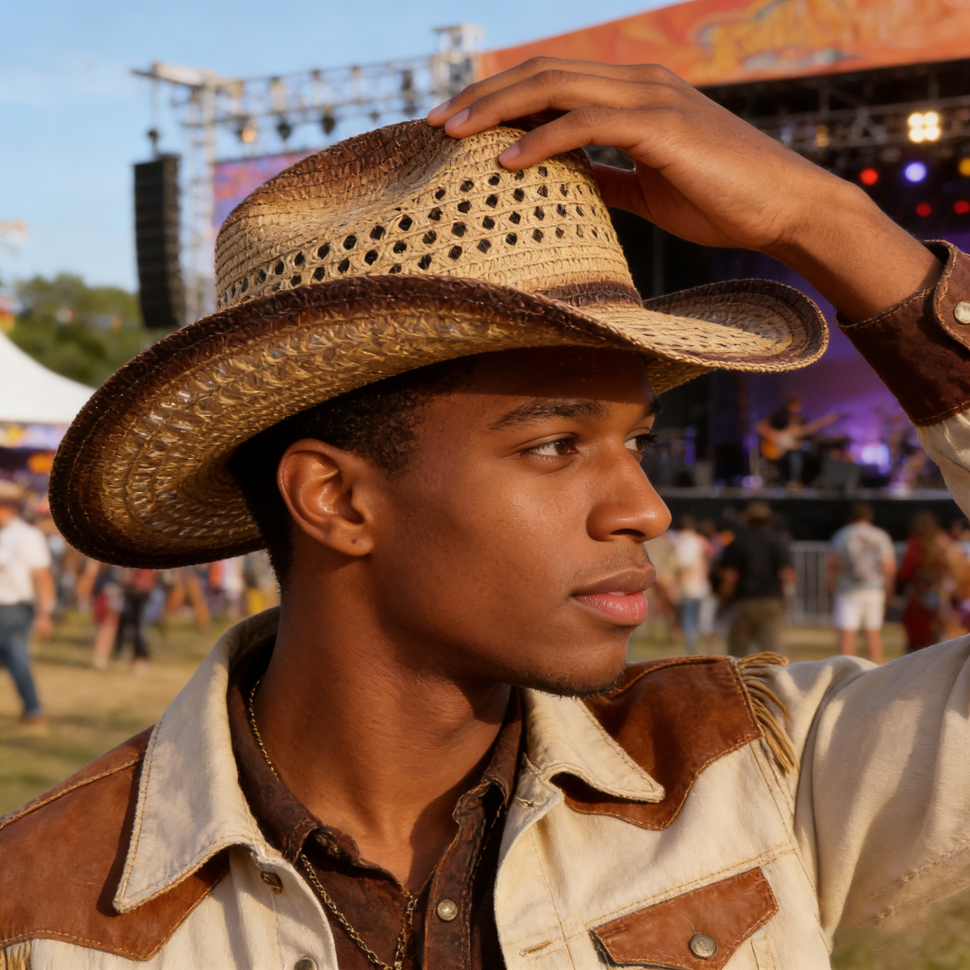 Ковбойская шляпа с широкими по – обзор и цена Cowboy Hat Straw