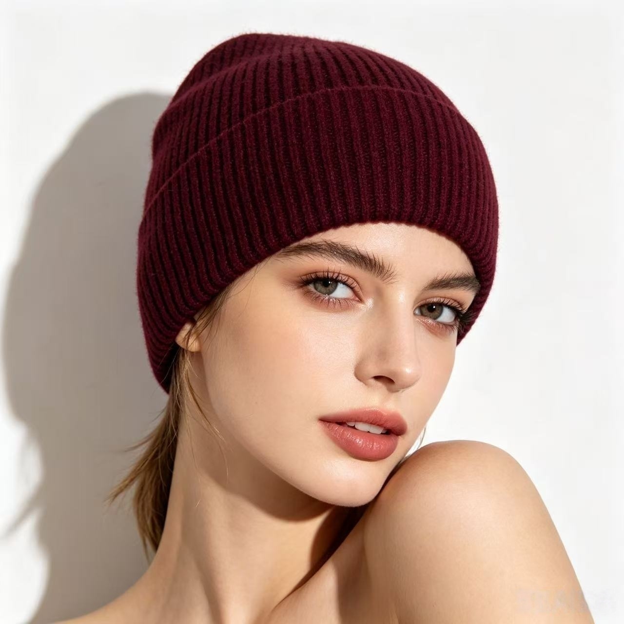 Теплая зимняя шапка-бини из ре – обзор и цена Beanie Cuffed Knit