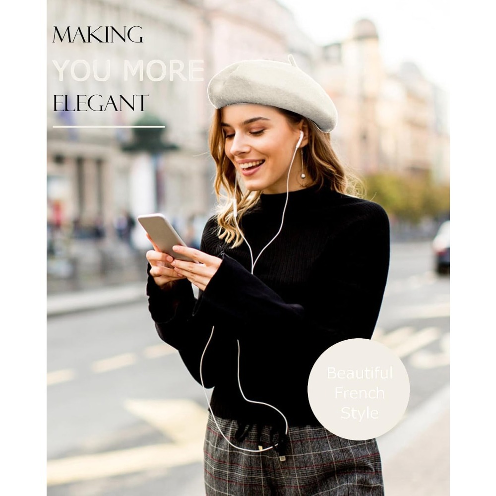 Шерстяные береты для женщин —  – обзор и цена Beret French Wool