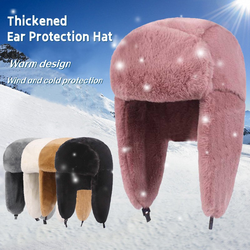 Новая зимняя теплая толстая пл – обзор и цена Trapper Hat Ear Flap