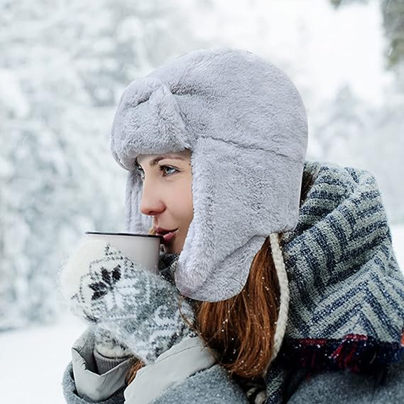 Новая зимняя теплая толстая пл – обзор и цена Trapper Hat Ear Flap
