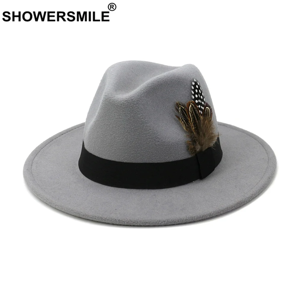 SHOWERSMILE Royal Blue Женская – обзор и цена Fedora Hat Wool