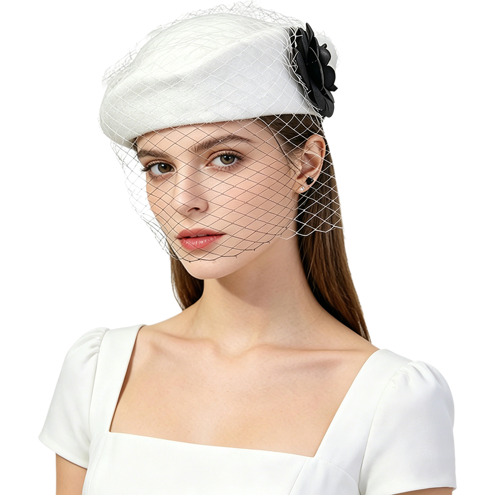 Винтажные свадебные шляпки с и – обзор и цена Beret French Wool