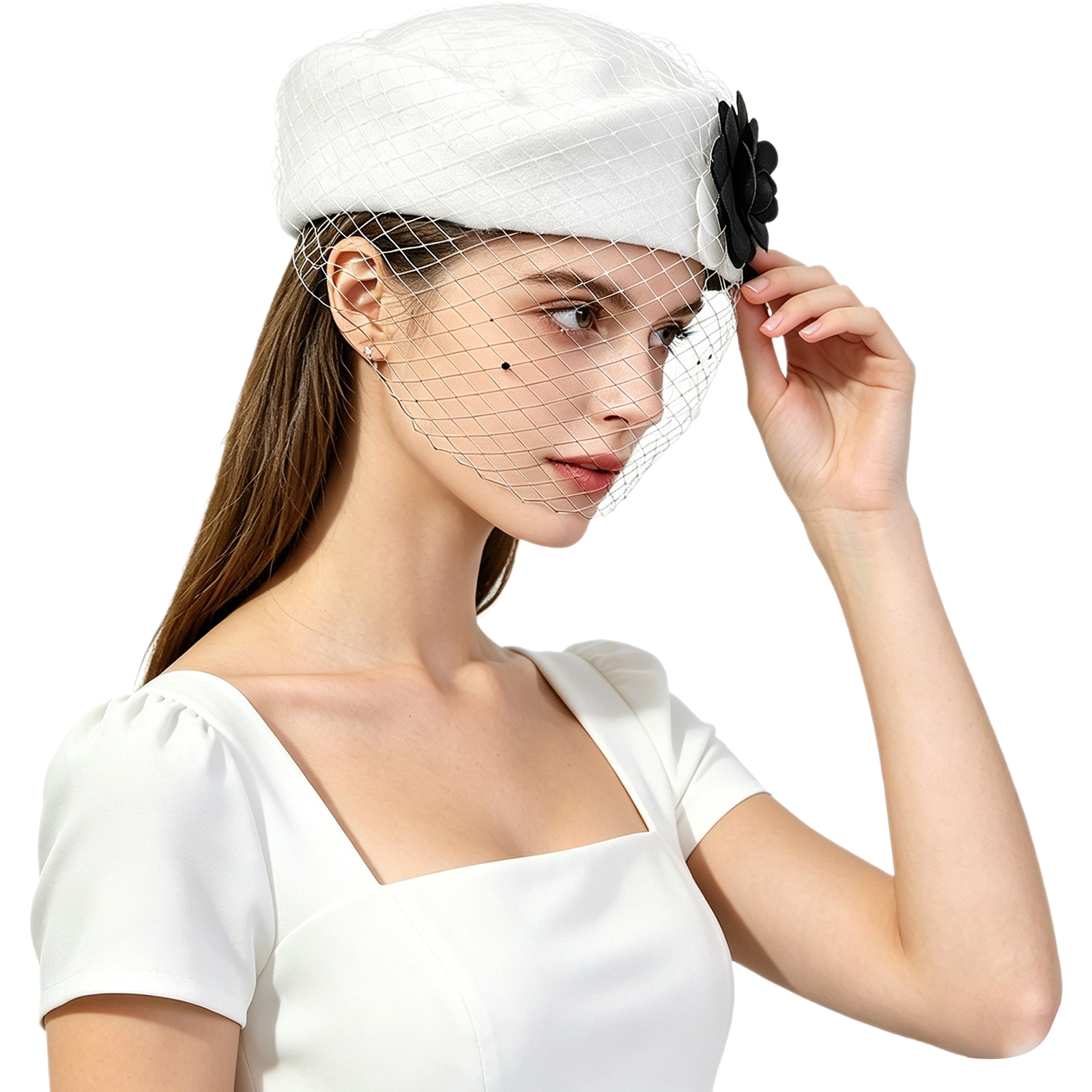 Винтажные свадебные шляпки с и – обзор и цена Beret French Wool