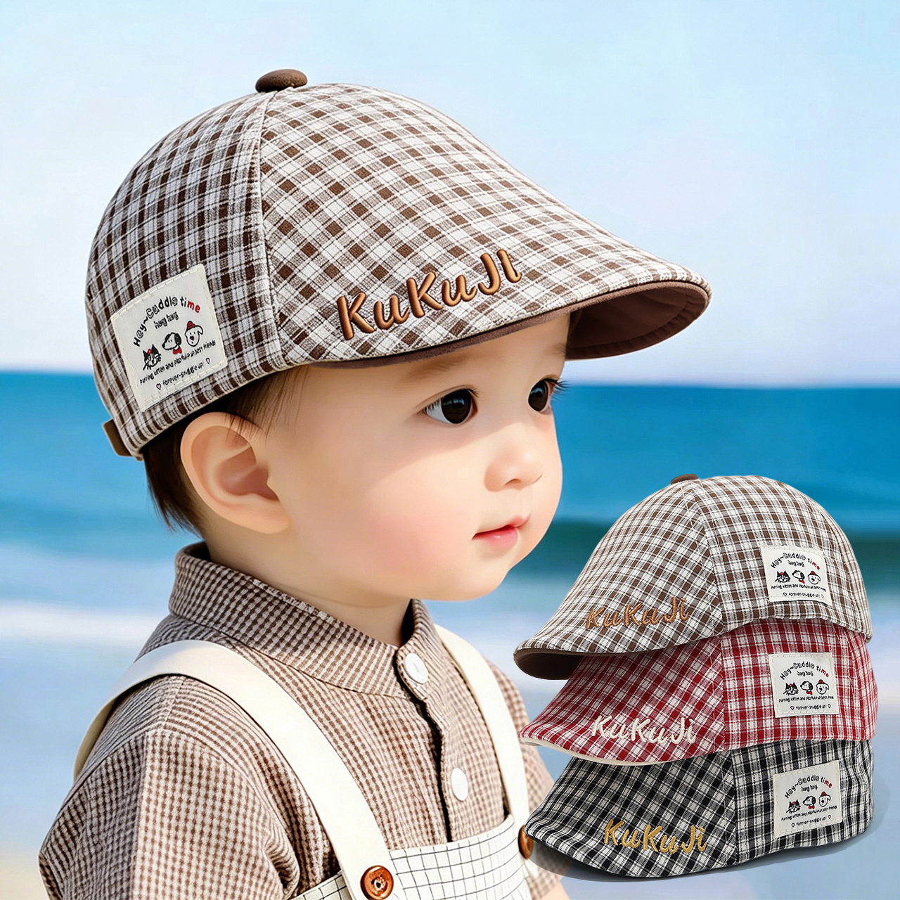 Модный детский клетчатый берет – обзор и цена Visor Sun Hat