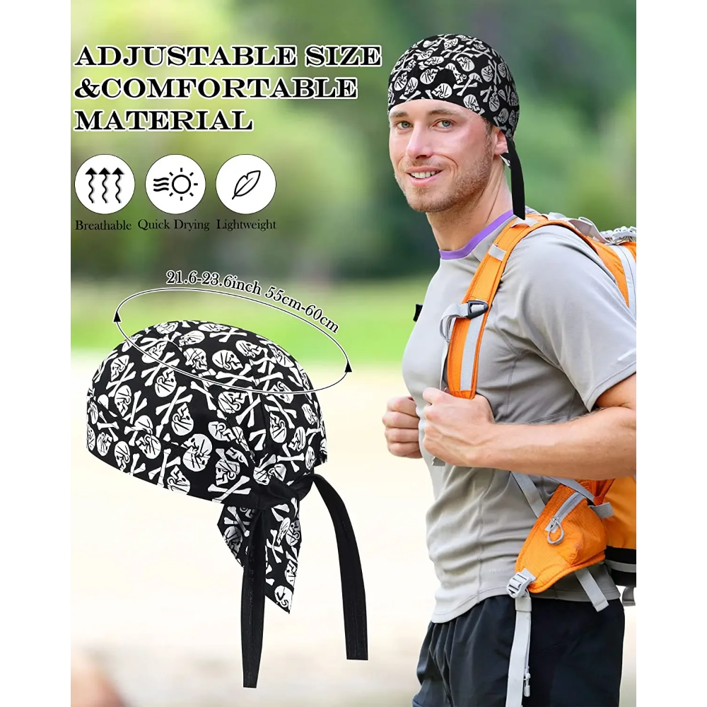 1 шт., велосипедная пиратская  – обзор и цена Skull Cap Helmet Liner