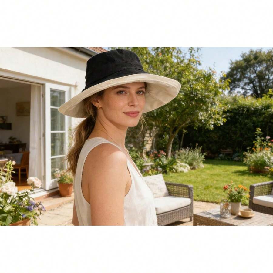 Женская двусторонняя пляжная ш – обзор и цена Sun Hat Wide Brim