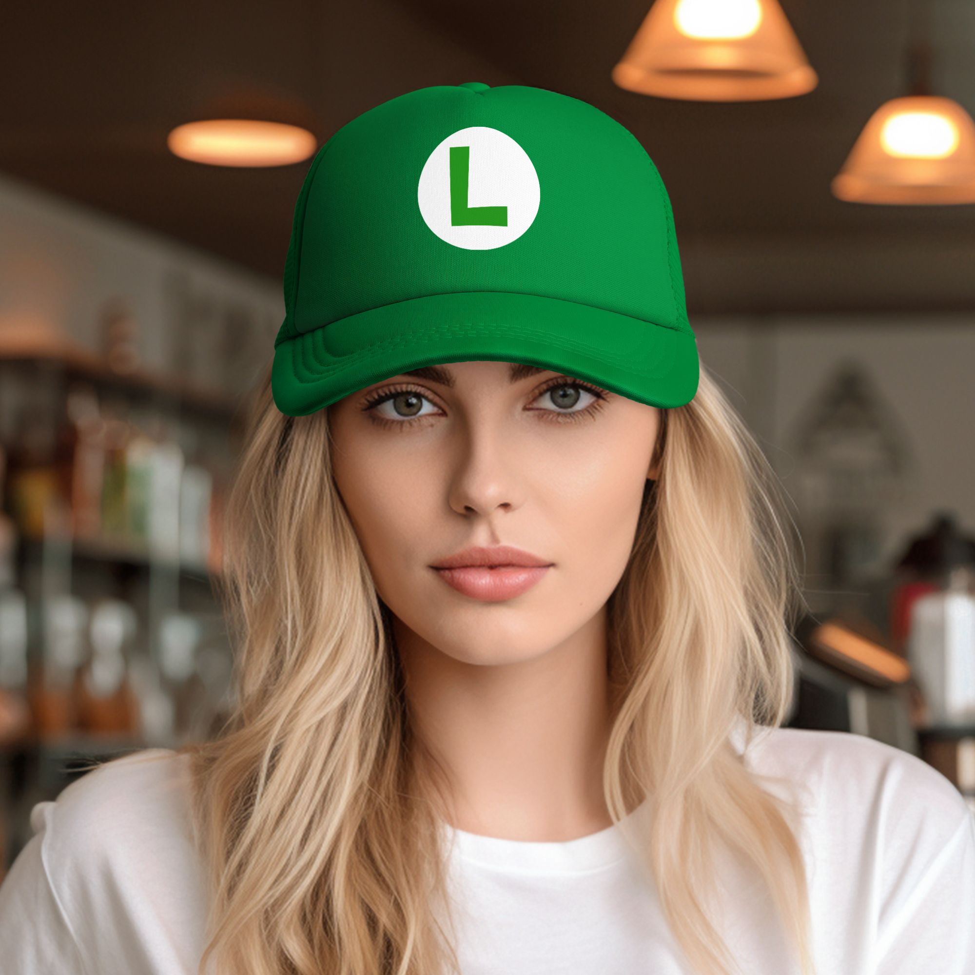 Зеленая/красная кепка-тракер M – обзор и цена Trucker Cap Mesh