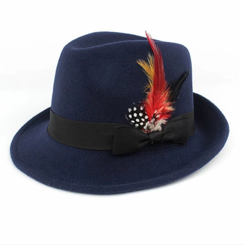 Популярный цилиндр с перьями в – обзор и цена Fedora Hat Wool